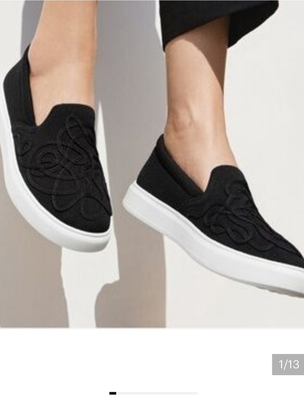 Vivaia V-Tune Embroidered Water resistant Knit Slip on Sneakers. Size 9
